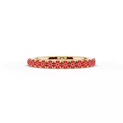 Signature Pavé Lab Euroshank Wedding Band (½ ct. tw.)