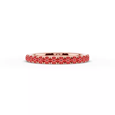 Signature Pavé Lab Euroshank Wedding Band (½ ct. tw.)