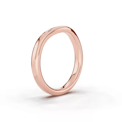 Tradition Contour Lab Diamond Accent Band (2.5mm)