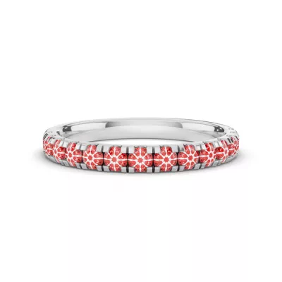 Signature Hearts & Arrows Pavé Lab Wedding Band (0.65 ct. tw.)