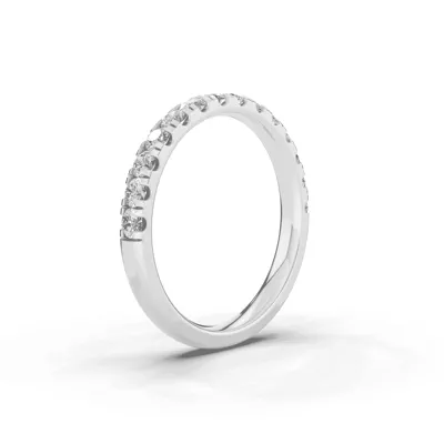 Signature Hearts & Arrows Pavé Lab Wedding Band (0.65 ct. tw.)