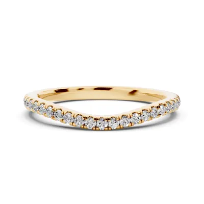Madison Lab Pavé Curved Wedding Band