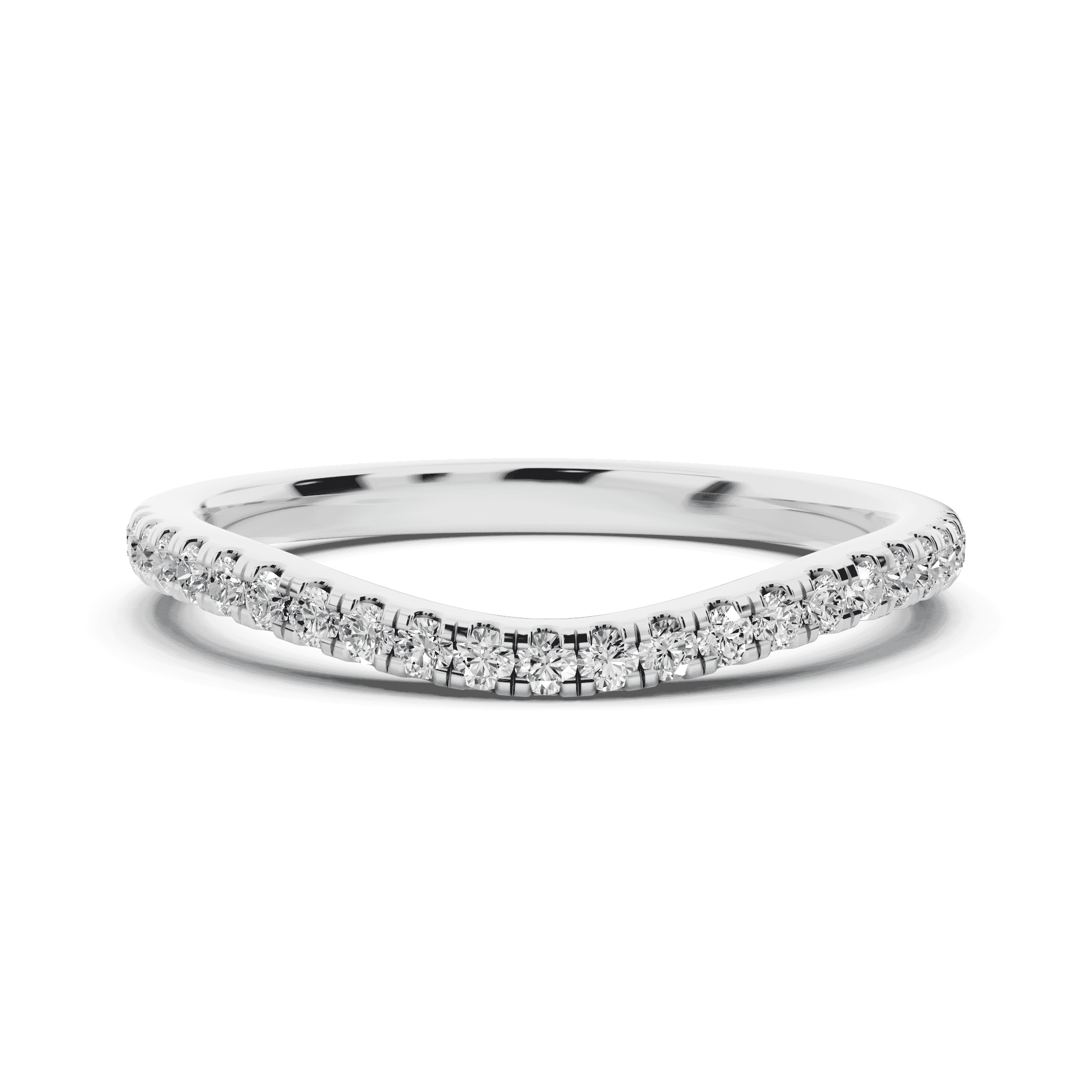 Madison Lab Pavé Curved Wedding Band