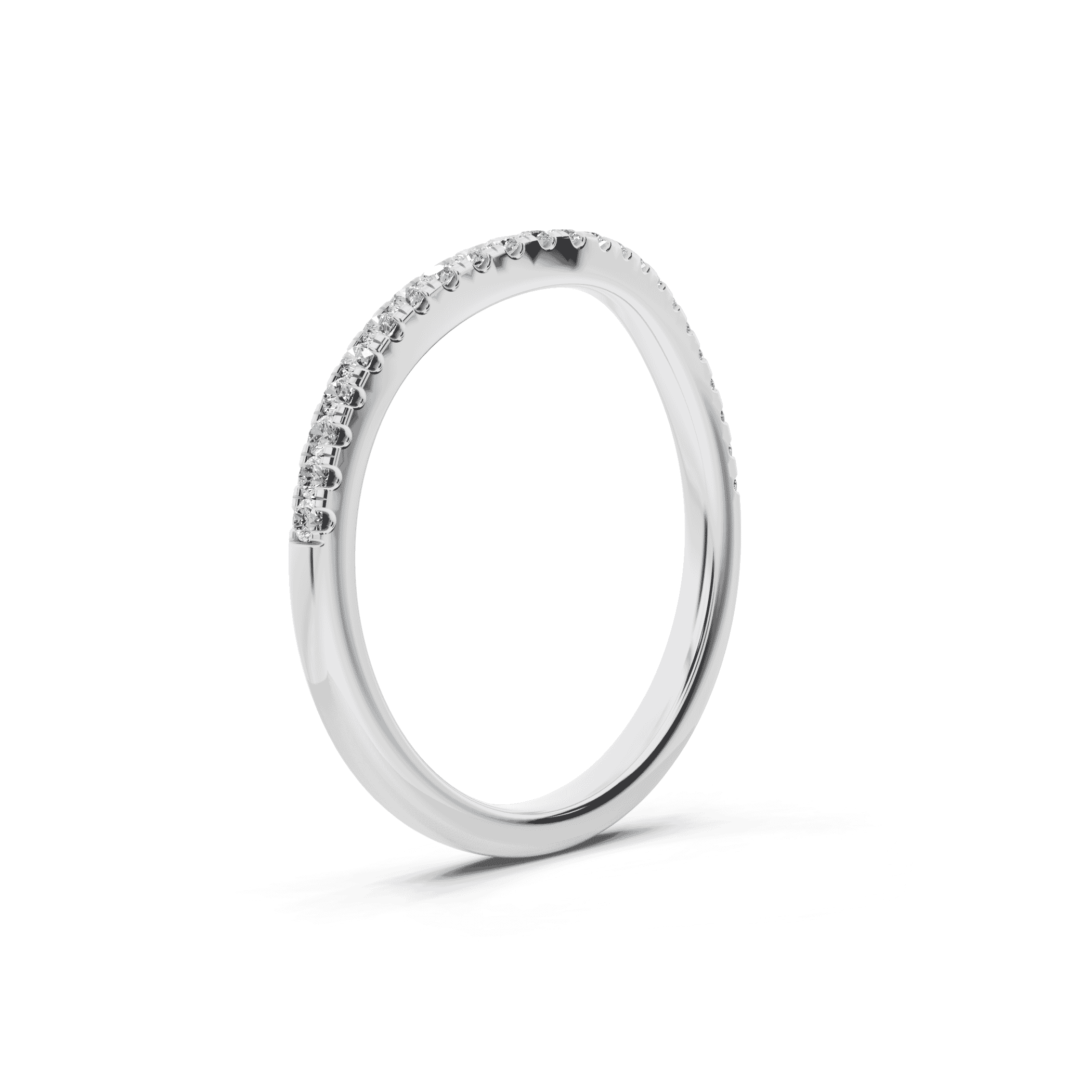 Madison Lab Pavé Curved Wedding Band
