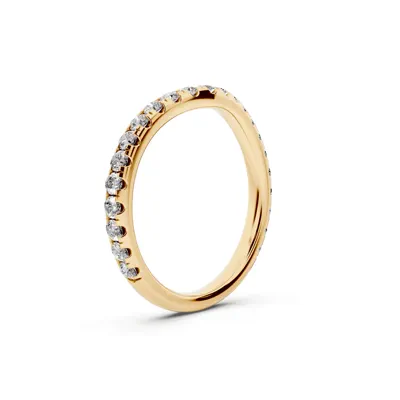 Capri Curved Lab Diamond Wedding Band (0.55 ct. tw.)