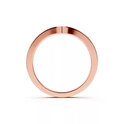 Alden Pinched Pavé Lab Wedding Band (1.8mm)
