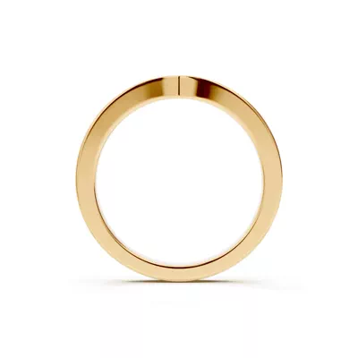 Alden Pinched Pavé Lab Wedding Band (1.8mm)