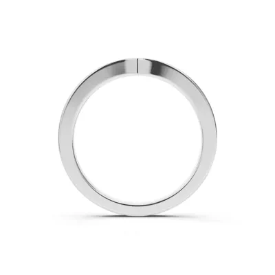 Alden Pinched Pavé Lab Wedding Band (1.8mm)