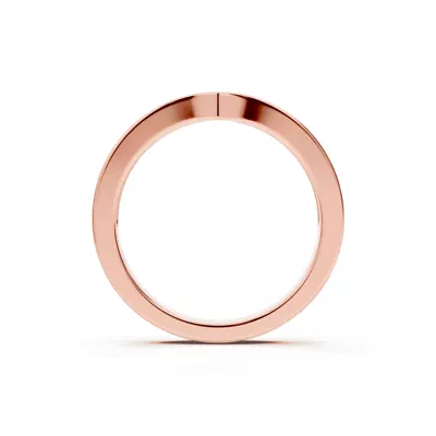 Alden Pinched Pavé Lab Wedding Band (2.2mm)