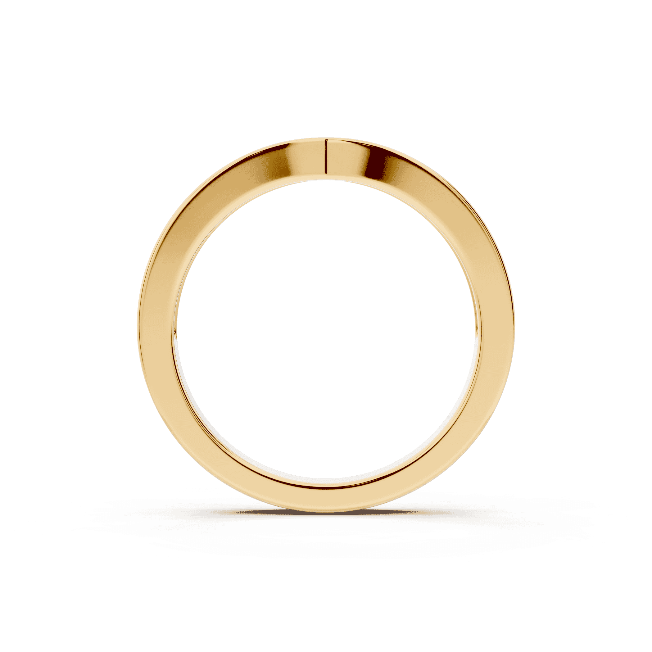 Alden Pinched Pavé Lab Wedding Band (2.2mm)