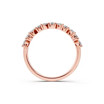 Angled Marquise & Round Lab Diamond Band