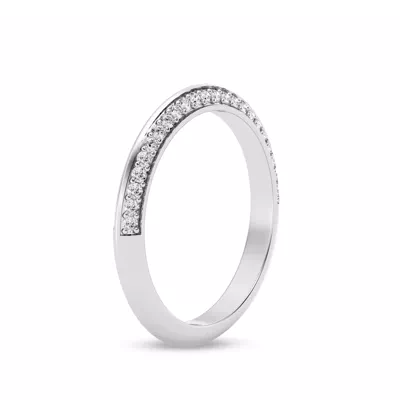 Signature Hearts & Arrows Knife-Edge Lab Band