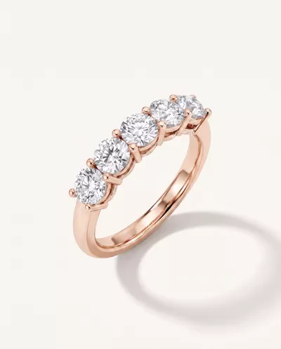 Signature Hearts & Arrows  Five-Stone Lab Diamond Band (1.00 ct. tw.)