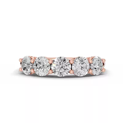 Signature Hearts & Arrows  Five-Stone Lab Diamond Band (1.50 ct. tw.)