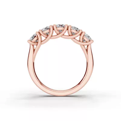 Signature Hearts & Arrows  Trellis Five-Stone Lab Diamond Band (2.00 ct. tw.)