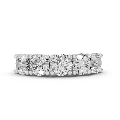 Signature Hearts & Arrows  Trellis Five-Stone Lab Diamond Band (2.50 ct. tw.)
