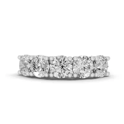 Signature Hearts & Arrows  Trellis Five-Stone Lab Diamond Band (3.00 ct. tw.)
