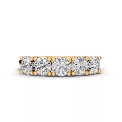 Signature Hearts & Arrows  Trellis Five-Stone Lab Diamond Band (1.50 ct. tw.)