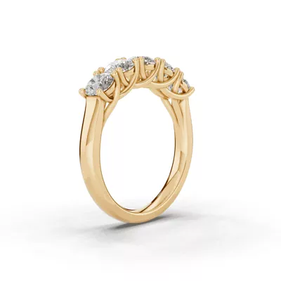 Signature Hearts & Arrows  Trellis Five-Stone Lab Diamond Band (1.50 ct. tw.)
