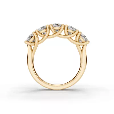 Signature Hearts & Arrows  Trellis Five-Stone Lab Diamond Band (2.50 ct. tw.)