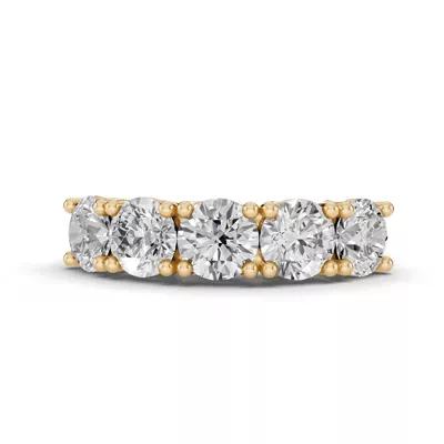 Signature Hearts & Arrows  Trellis Five-Stone Lab Diamond Band (3.00 ct. tw.)