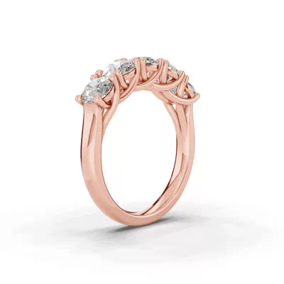 Signature Hearts & Arrows  Trellis Five-Stone Lab Diamond Band (2.00 ct. tw.)