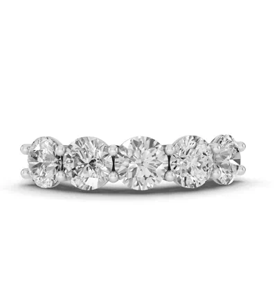 Signature Hearts & Arrows  U-Prong Five-Stone Lab Diamond Band (3.00 ct. tw.)
