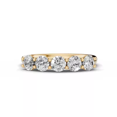 Signature Hearts & Arrows  U-Prong Five-Stone Lab Diamond Band (1.00 ct. tw.)