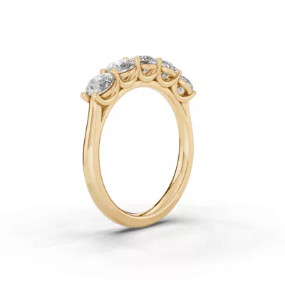 Signature Hearts & Arrows  U-Prong Five-Stone Lab Diamond Band (1.50 ct. tw.)