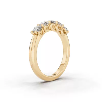 Sculpted Heart 5-Stone Lab Diamond Band (1.00 ct. tw.)