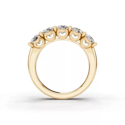 Sculpted Heart 5-Stone Lab Diamond Band (2.00 ct. tw.)