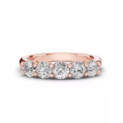 Sculpted Heart 5-Stone Lab Diamond Band (1.00 ct. tw.)