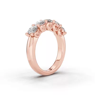Sculpted Heart 5-Stone Lab Diamond Band (2.00 ct. tw.)