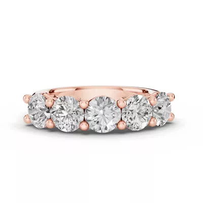 Sculpted Heart 5-Stone Lab Diamond Band (3.00 ct. tw.)
