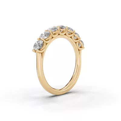 Signature Hearts & Arrows  U-Prong Seven-Stone Lab Diamond Band (1.50 ct. tw.)