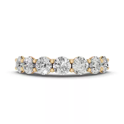 Signature Hearts & Arrows  U-Prong Seven-Stone Lab Diamond Band (2.50 ct. tw.)