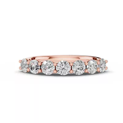 Signature Hearts & Arrows  U-Prong Seven-Stone Lab Diamond Band (1.00 ct. tw.)