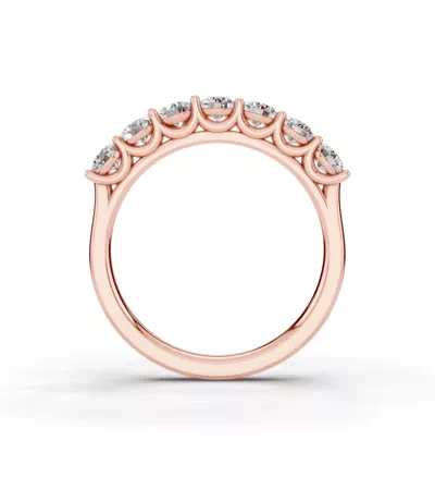 Signature Hearts & Arrows  U-Prong Seven-Stone Lab Diamond Band (1.00 ct. tw.)
