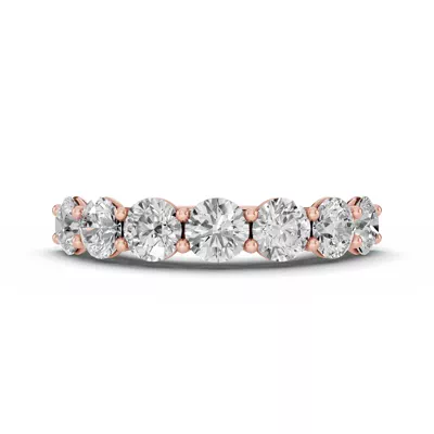 Signature Hearts & Arrows  U-Prong Seven-Stone Lab Diamond Band (2.50 ct. tw.)