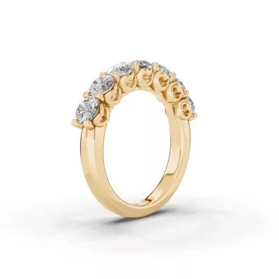 Sculpted Heart 7-Stone Lab Diamond Band (2.00 ct. tw.)