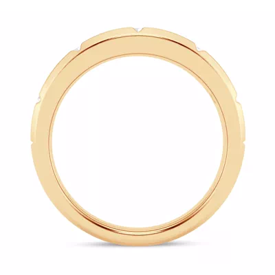 Grooved Tapered Diamond Band (7mm)