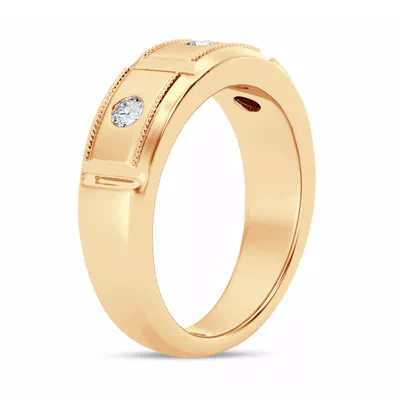 Milgrain Brick Diamond Band (7.00mm)