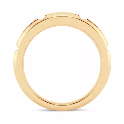 Milgrain Brick Diamond Band (7.00mm)