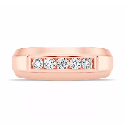 Raised Channel-Set Diamond Band (7mm)