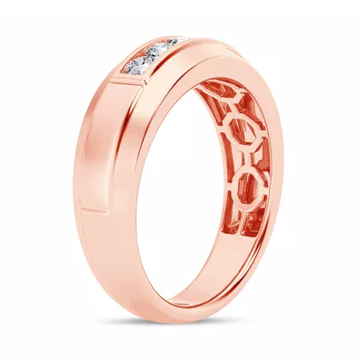 Raised Channel-Set Diamond Band (7mm)