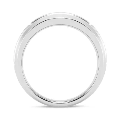 Raised Channel-Set Princess-Cut Diamond Band (7mm)