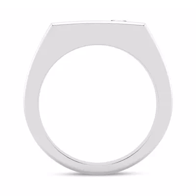 Angled Pavé Diamond Band (7.5mm)