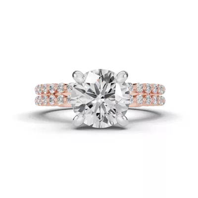 Signature Hearts & Arrows Shared Prong Engagement Ring (1/5ct. tw.)