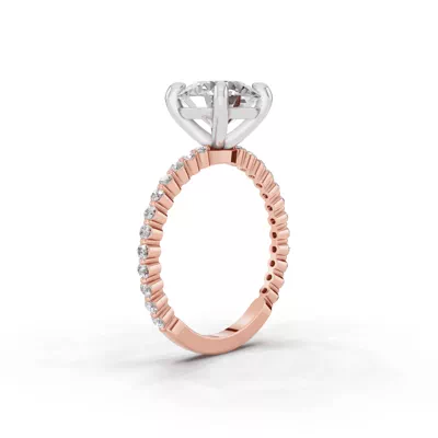 Signature Hearts & Arrows Shared Prong Engagement Ring (1/5ct. tw.)