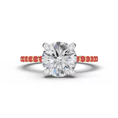 Signature Hearts & Arrows Shared Prong Engagement Ring (1/5ct. tw.)